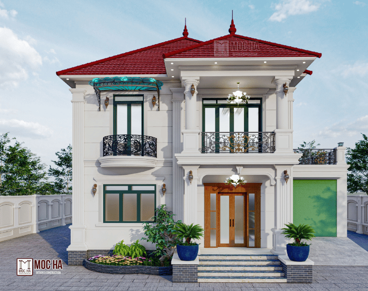 Biệt thự tân cổ điển 2 tầng tại Hóc Môn | Dự án thi công Mộc Hà