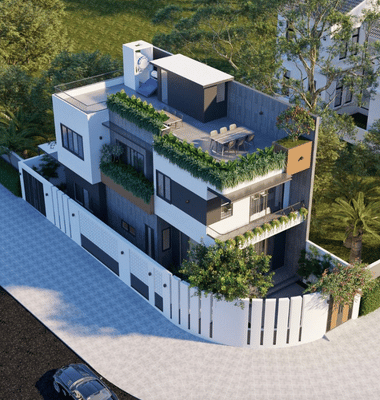 Nhà phố 3 tầng kết hợp kinh doanh quán cà phê