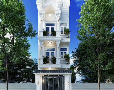 Thiết kế thi công nhà phố hiện đại 3 tầng